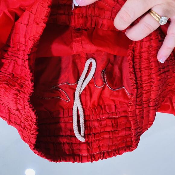 Twins Muay Thai Shorts Mens Large Red Gold Kickboxing Boxing Trunks Sean Canada - Picture 9 of 13